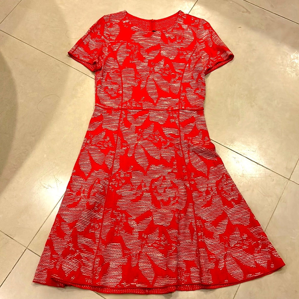 St. John knit fit and flare dress